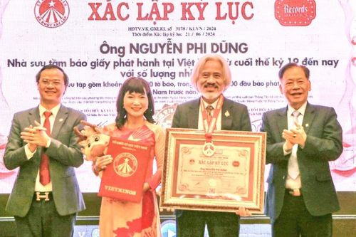 Nam Định: Xác lập kỷ lục sưu tầm báo giấy số lượng nhiều nhất
