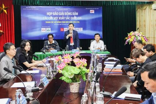 40 tay vợt mạnh nhất tham dự giải bóng bàn các tay vợt xuất sắc quốc gia