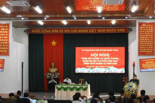 Mang Yang: Tổng kết công tác quốc phòng-quân sự địa phương