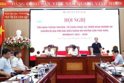 Vĩnh Phúc: Huyện Yên Lạc chuẩn bị tốt các điều kiện cho Đại hội điểm