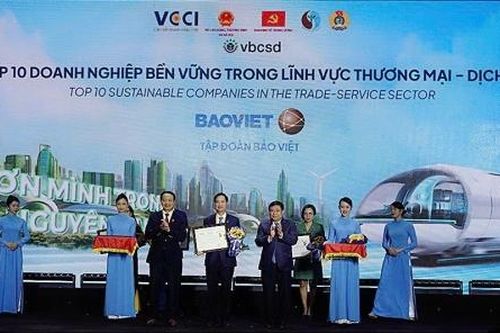 Bảo Việt 60 năm - liên tiếp được vinh danh trong Top 10 'Doanh nghiệp bền vững nhất Việt Nam'