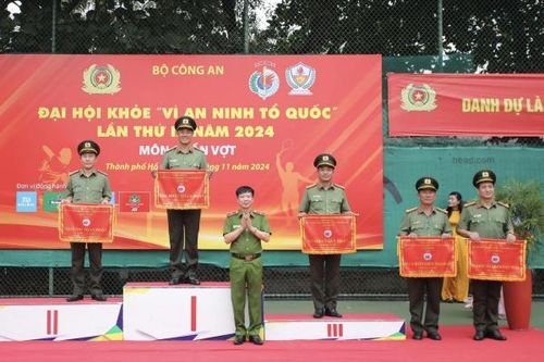 Công an tỉnh Đắk Lắk giành giải Nhất toàn đoàn môn quần vợt Đại hội khỏe 'Vì an ninh Tổ quốc'
