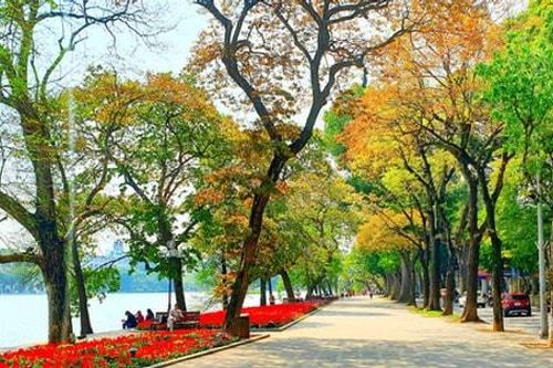 Hà Nội sáng sớm có sương mù, ngày nắng, đêm trở rét