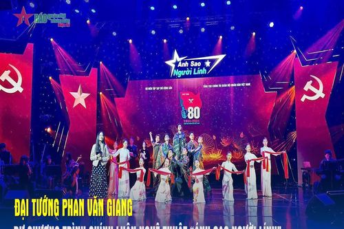 Đại tướng Phan Văn Giang dự chương trình chính luận nghệ thuật 'Ánh sao người lính'