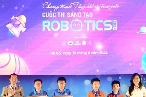Học sinh lớp 5 giành giải Nhất toàn quốc thi Sáng tạo Robotics 2024