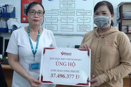 Anh Mai Công Phước được ủng hộ hơn 37 triệu đồng