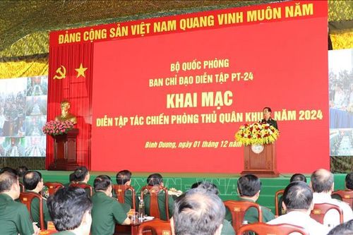 Diễn tập tác chiến phòng thủ Quân khu 7 năm 2024