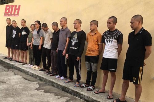 Triệt phá 9 điểm, bắt 14 đối tượng mua bán, tổ chức sử dụng ma túy