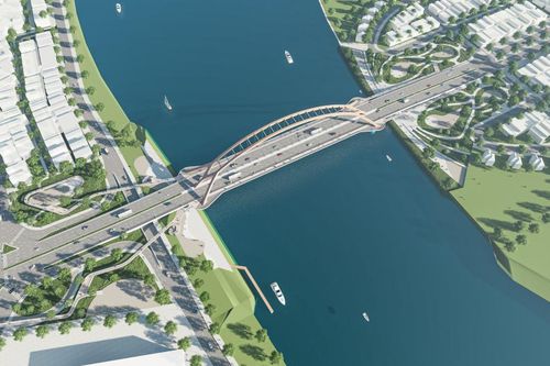 Phối cảnh 3 phương án đoạt giải cuộc thi quy hoạch, kiến trúc cầu Hòa Xuân và cụm nút giao thông hai đầu cầu