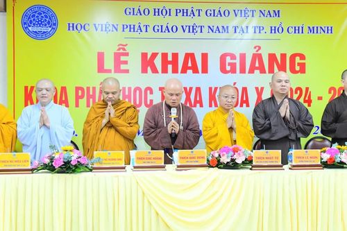 Học viện Phật giáo VN tại TP.HCM khai giảng khoa Phật học từ xa khóa X (2024-2028)