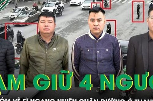 Khám xét trụ sở công ty, tạm giữ hình sự nhóm vệ sĩ ngang nhiên chặn đường cho đoàn xe đám cưới