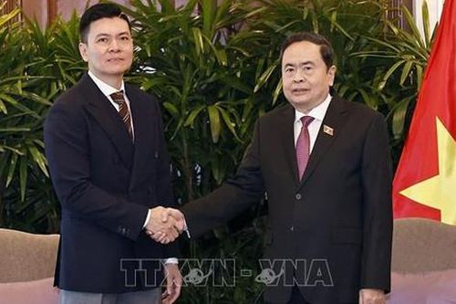Chủ tịch Quốc hội Trần Thanh Mẫn tiếp lãnh đạo hai tập đoàn lớn của Singapore