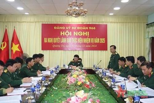 Đảng ủy Sư đoàn 968 cần thực hiện hiệu quả khâu đột phá