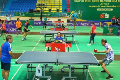 Sôi nổi tinh thần thể thao tại Giải vô địch Bóng bàn Hội Nhà báo Việt Nam