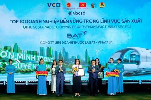BAT Việt Nam lần đầu tiên thuộc Top 10 doanh nghiệp bền vững nhất Việt Nam