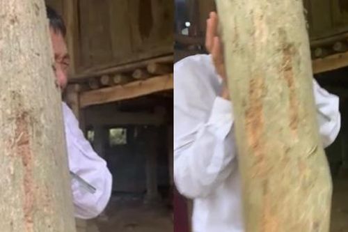 Ngày con gái theo chồng, bố âm thầm ôm cột nhà khóc gây sốt mạng xã hội
