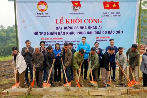 Khởi công xây dựng nhà ở cho người dân bị ảnh hưởng bởi bão số 3