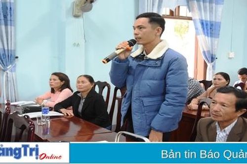 Đoàn ĐBQH tỉnh tiếp xúc cử tri xã Hải Lâm và xã Triệu Ái