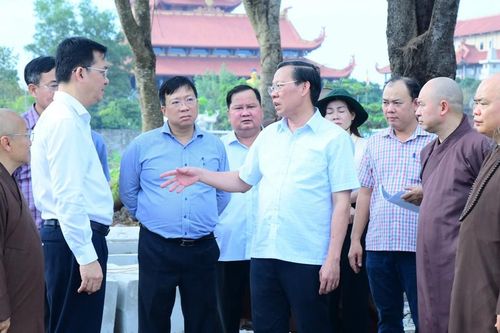 Chủ tịch UBND TP.HCM Phan Văn Mãi khảo sát nơi chuẩn bị tổ chức Đại lễ Vesak Liên Hiệp Quốc 2025