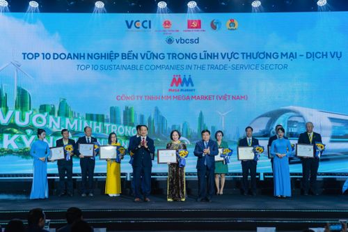 MM Mega Market được vinh danh Top 10 Doanh nghiệp bền vững