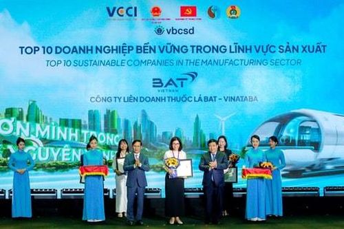 BAT Việt Nam lần đầu tiên được công nhận là một trong 10 doanh nghiệp bền vững nhất Việt Nam