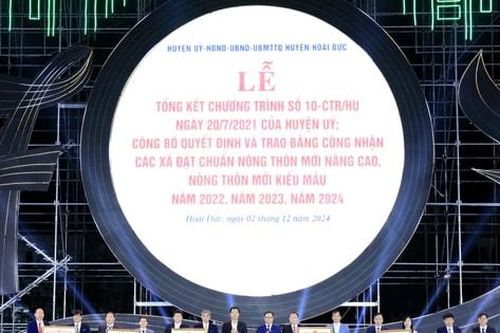 Huyện Hoài Đức đạt chuẩn nông thôn mới nâng cao