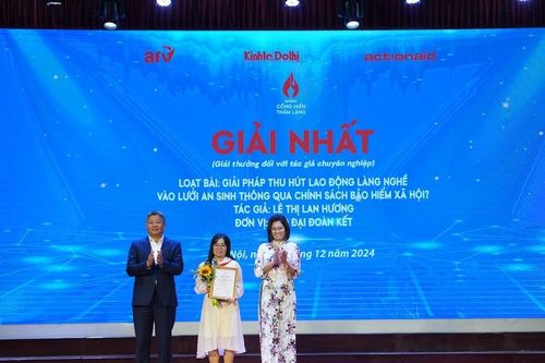 Báo Đại Đoàn Kết đoạt giải Nhất cuộc thi 'Những cống hiến thầm lặng năm 2024'