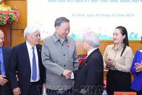 Tổng Bí thư Tô Lâm tiếp xúc cử tri Hà Nội sau kỳ họp thứ 8, Quốc hội khóa XV