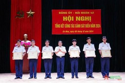 Hải đoàn 42 (Bộ tư lệnh Vùng Cảnh sát biển 4): Tổng kết công tác Cảnh sát biển năm 2024