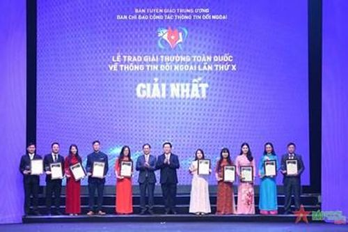 Giải thưởng toàn quốc về thông tin đối ngoại lần thứ X: 109 tác phẩm xuất sắc đoạt giải