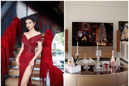 Cận cảnh căn hộ ngập pha lê lấp lánh của Á hậu Huyền My