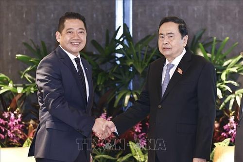 Chủ tịch Quốc hội Trần Thanh Mẫn tiếp lãnh đạo một số tập đoàn lớn của Singapore