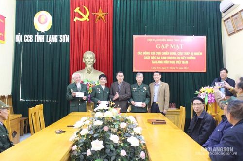 Gặp mặt cựu chiến binh nhiễm chất độc da cam/dioxin đi điều dưỡng tại Làng Hữu nghị Việt Nam