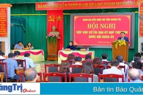 Đoàn ĐBQH tỉnh Quảng Trị tiếp xúc cử tri tại thị trấn Cửa Việt và xã Vĩnh Sơn