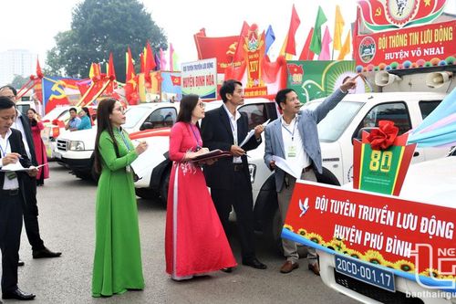 Trên 200 cán bộ, tuyên truyền viên tham gia Hội thi tuyên truyền lưu động