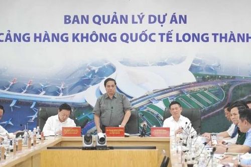 Thủ tướng Chính phủ Phạm Minh Chính thị sát dự án sân bay Long Thành