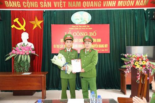 Cấp giấy chứng nhận Thương binh và trợ cấp đối với chiến sĩ nghĩa vụ Nguyễn Quang Huy