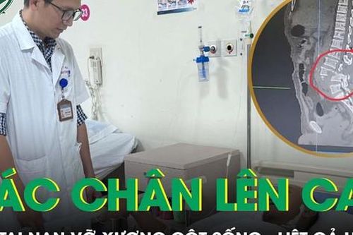 Xe tải đâm vào cột điện, người đàn ông ngồi ghế phụ bị vỡ hoàn toàn đốt xương cột sống, liệt hai chân