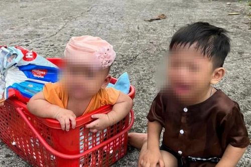Hai cháu bé nghi bị bỏ rơi tại Phú Quốc