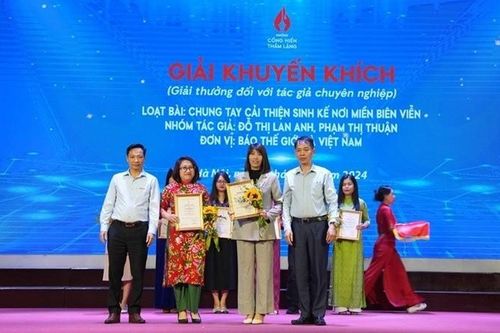 Báo Thế giới và Việt Nam đoạt giải Khuyến khích Cuộc thi 'Những cống hiến thầm lặng' năm 2024