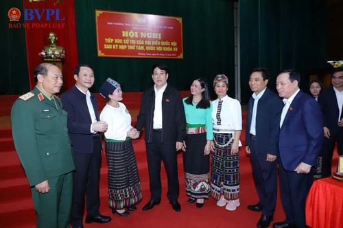 Chủ tịch nước Lương Cường tiếp xúc cử tri và thăm đồn Biên phòng ở Thanh Hóa