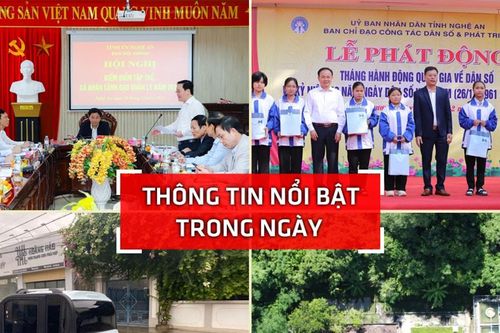 Nghệ An: Thông tin nổi bật ngày 4/12