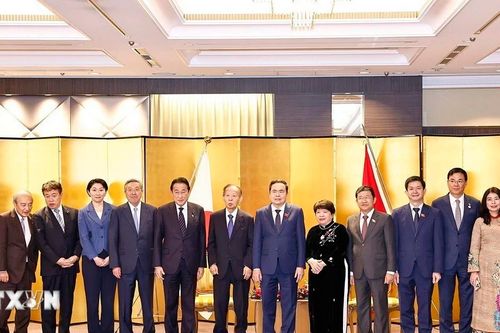 Chủ tịch Quốc hội tiếp Chủ tịch Liên minh Nghị sỹ hữu nghị Nhật-Việt