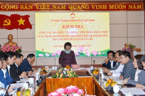 Kiểm tra công tác tiếp nhận, sử dụng kinh phí hỗ trợ khắc phục hậu quả thiên tai