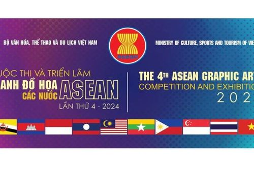Cuộc thi và Triển lãm tranh đồ họa các nước ASEAN 2024 diễn ra tại Hải Phòng