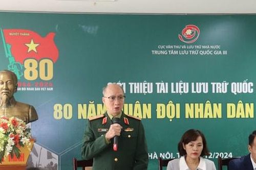 Giới thiệu tài liệu lưu trữ quốc gia 80 năm Quân đội nhân dân Việt Nam
