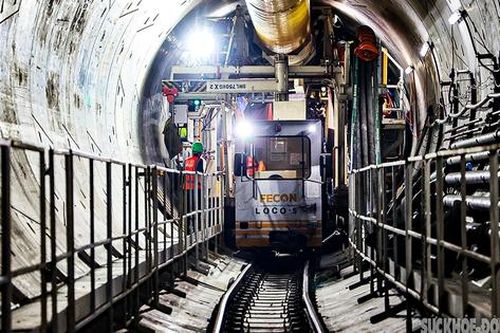 Cận cảnh 'quái vật' đào gần 700m hầm metro Nhổn - ga Hà Nội