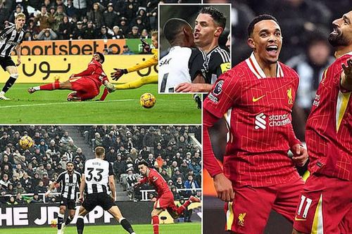 Salah lập cú đúp, Liverpool và Newcastle tạo ra một màn rượt đuổi kịch tính