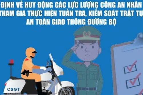 Infographics: Quy định về huy động các lực lượng CAND tham gia tuần tra, kiểm soát trật tự, an toàn giao thông đường bộ