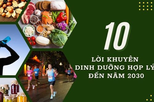 Mười lời khuyên dinh dưỡng hợp lý đến năm 2030